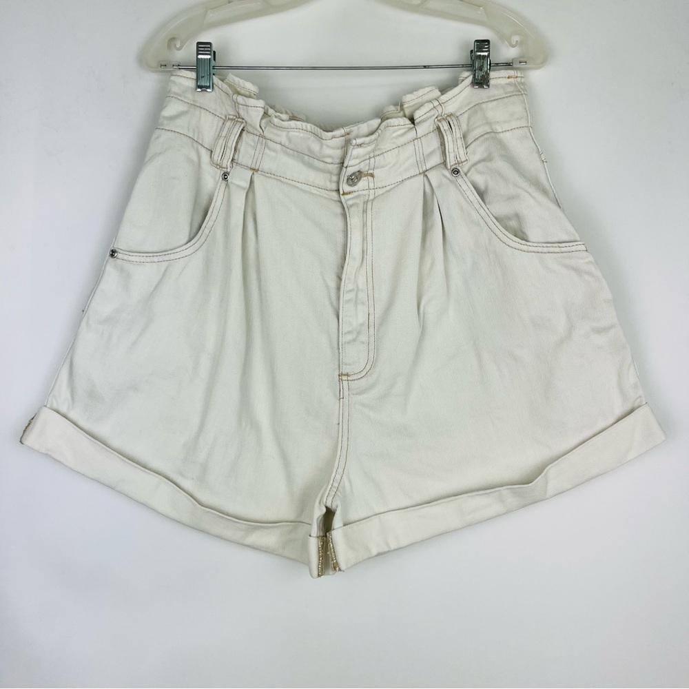 Free People We The Free Paper Bag Light Denim Shorts